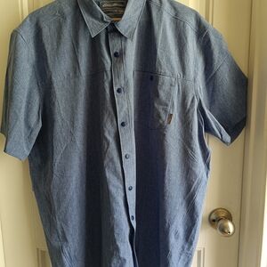 Eddie Bauer Men’s XLT Classic Short Sleeve Button Down Casual Minimalist Preppy